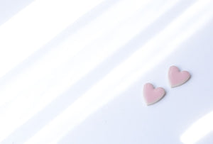 Heart Stud Earrings Hanafubuki(L) 095