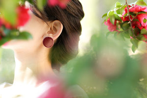 Circle Stud Earrings Zakuro (L) 305