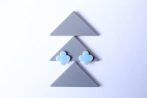 Four Leaf Stud Earrings (M)Sora 091